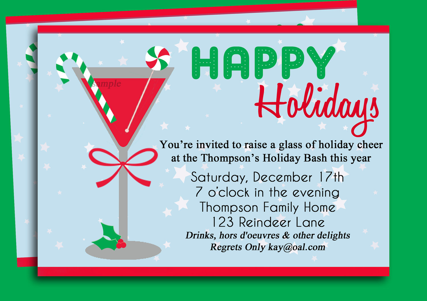 Christmas Staff Invitation Wording Clip Art Library