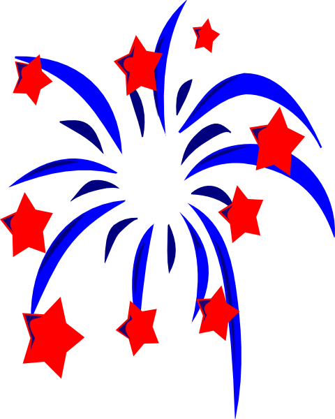 4th Of July Fireworks Clipart 