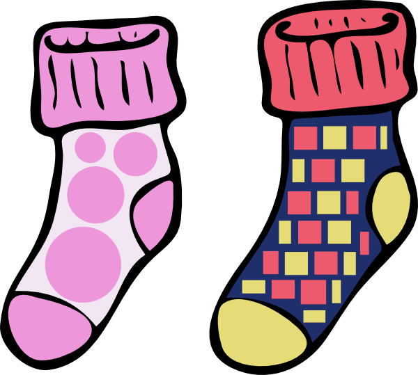 Kids Socks Clip Art
