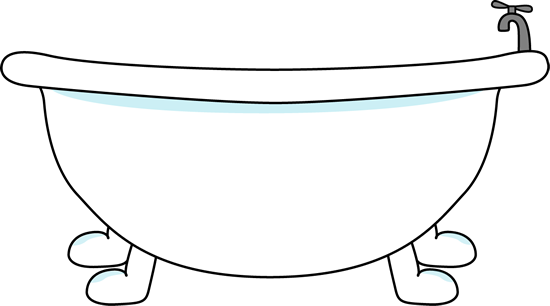 Girl In Tub Clipart 
