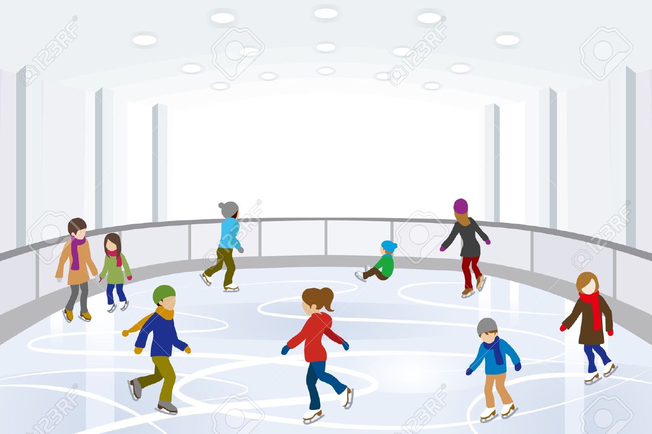 Figure Skating Cartoon Images : Ice Vector Skating Girl Figure Cartoon ...