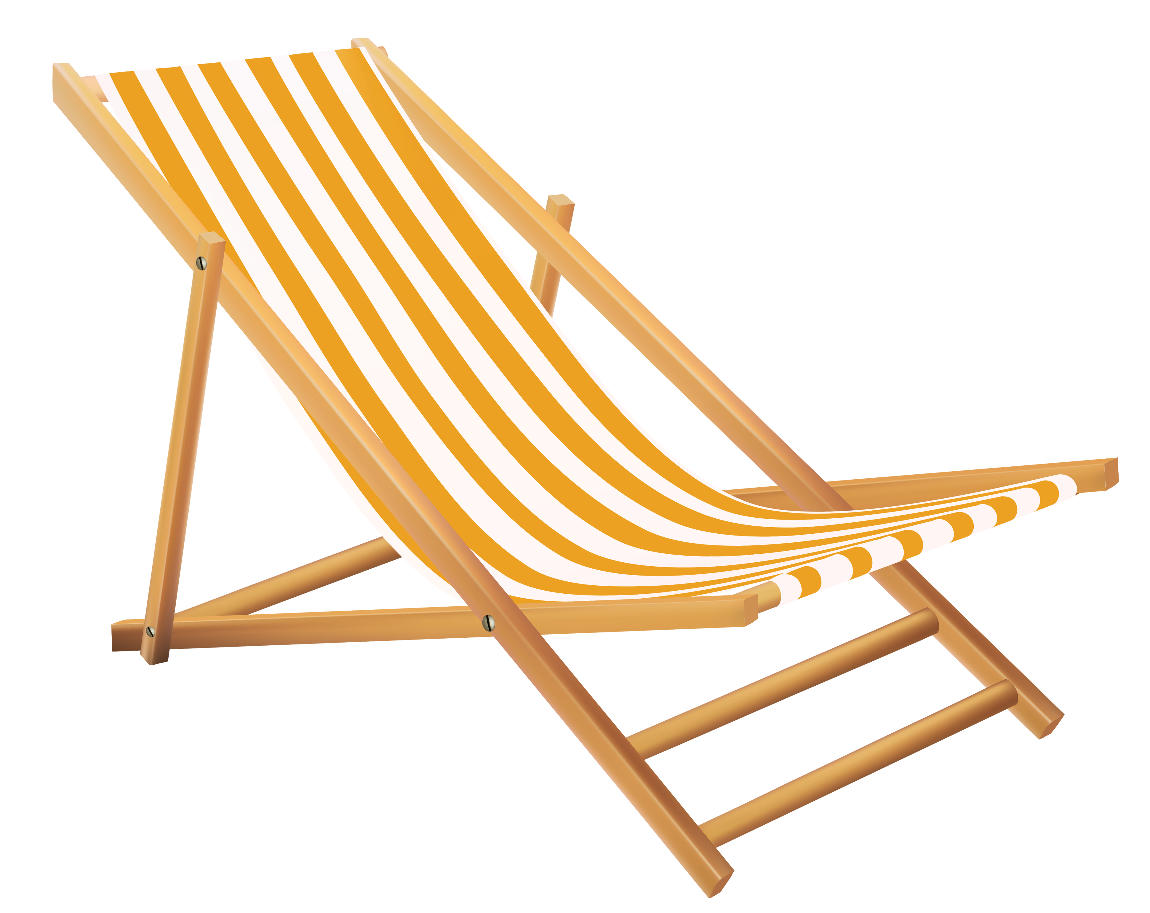 Transparent Beach Lounge Chair Clipart 