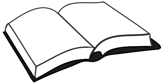 Black and white book image 