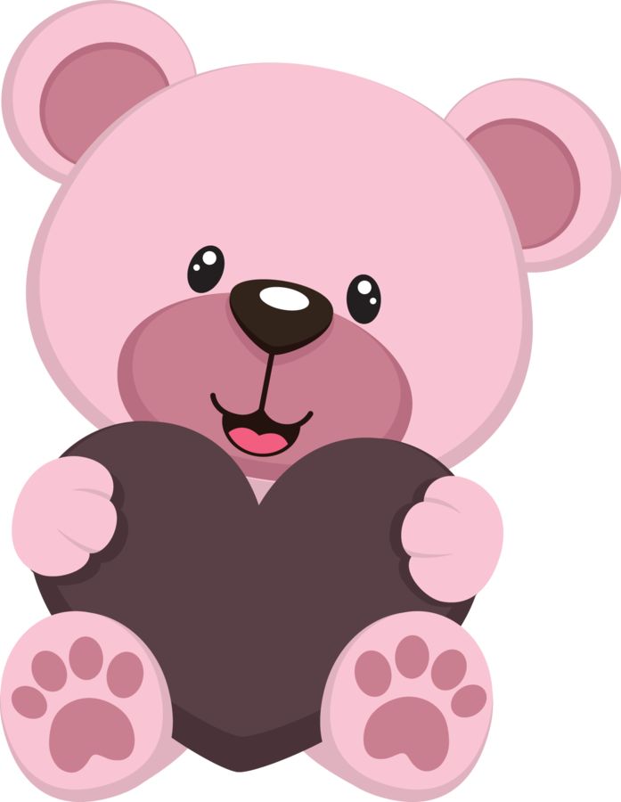 pink teddy bear clipart - Clip Art Library