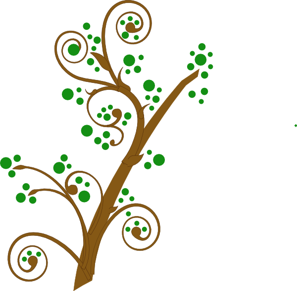 Brown And Green Tree Branch Clip Art at Clker 