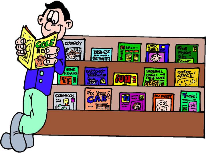 read magazines clipart - Clip Art Library