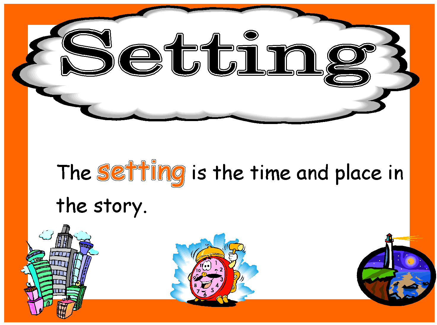 setting of a story clipart