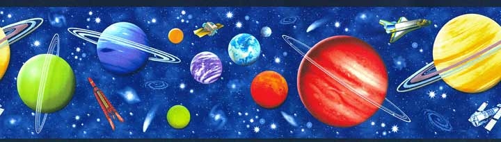 outer space border clipart