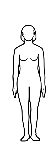 Female Figure Outline Clip Art at Clker 
