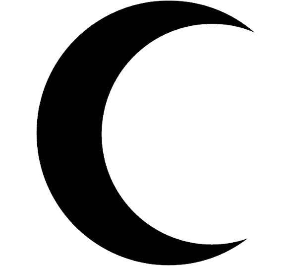 Moon black and white half moon clipart black and white clipartfest 