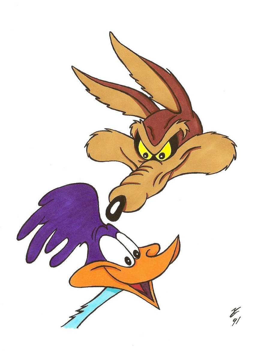 Wile E. Coyote and the Road Runner Looney Tunes Cartoon Clip art - Road ...