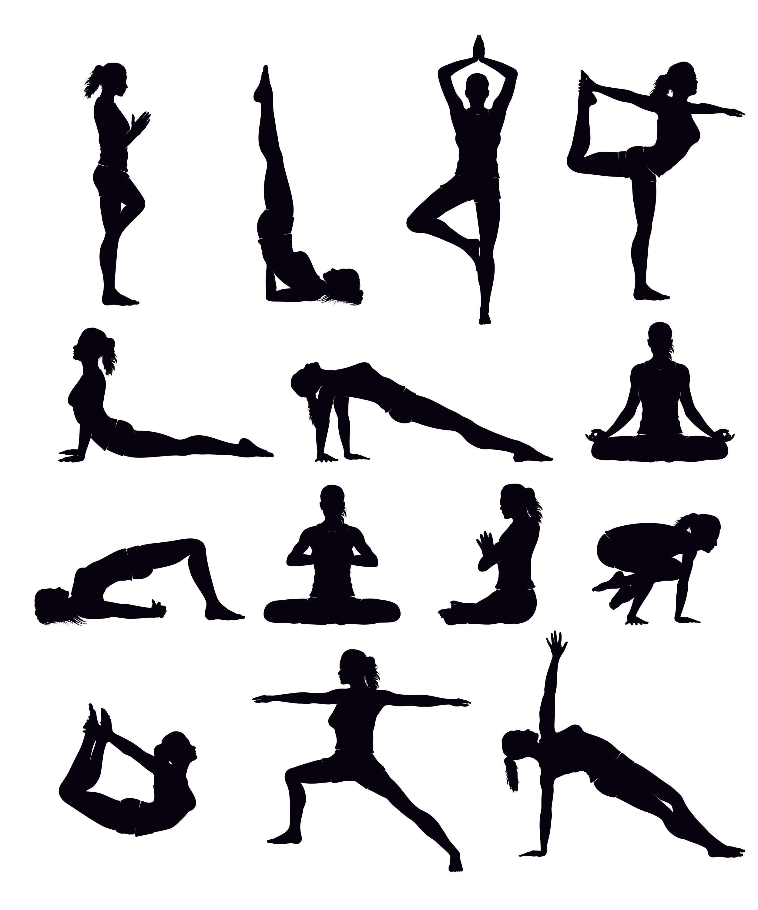 Buy Yoga Pose Bundle, Yoga Svg, Yoga Png, Mediation Svg, Yoga Vector, Yoga  Silhouette Svg, Om Svg, Yoga Exercise, Yoga Pose Svg, Fitness Svg Online in  India - Etsy