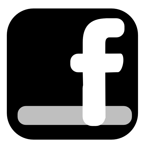 facebook icon black and white png