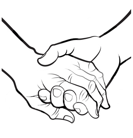 Holding Hands Art 