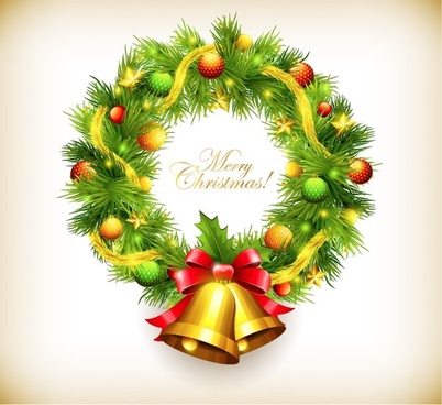 Christmas wreath clip art free vector download 