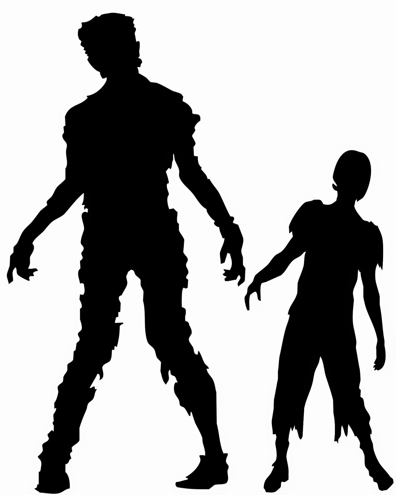 Zombie Silhouette Clipart 