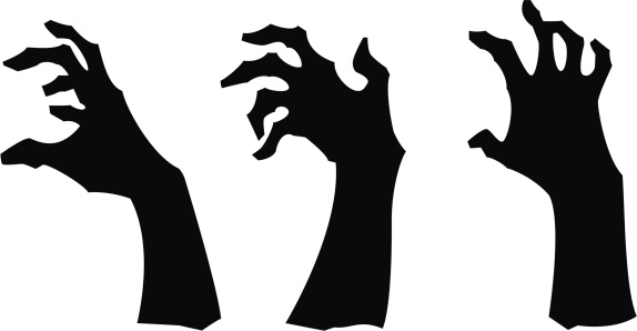zombie hand silhouette png - Clip Art Library
