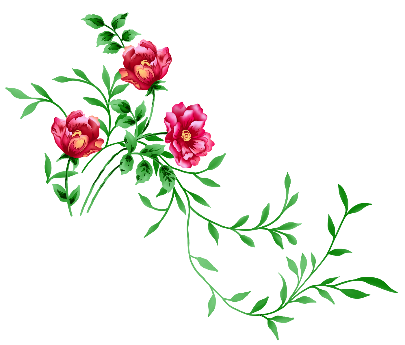 Beautiful Flower PNG Transparent Clipart​