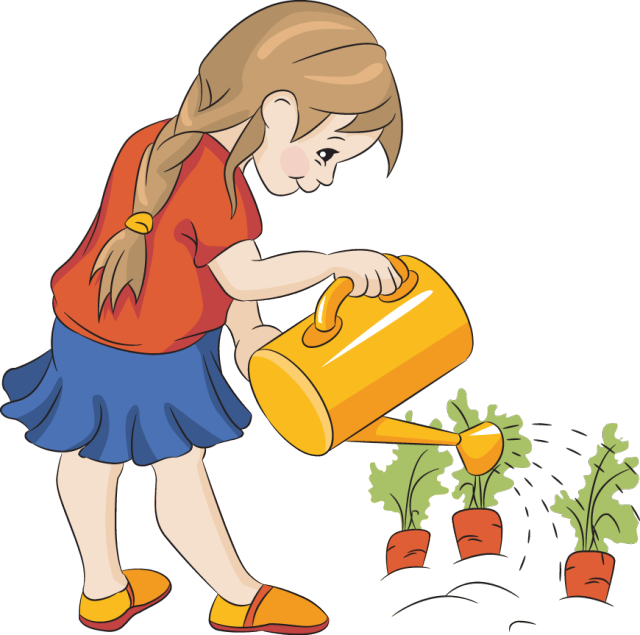 Watering Plants Clipart Uses Of Water Cartoon Free Transparent Png ...