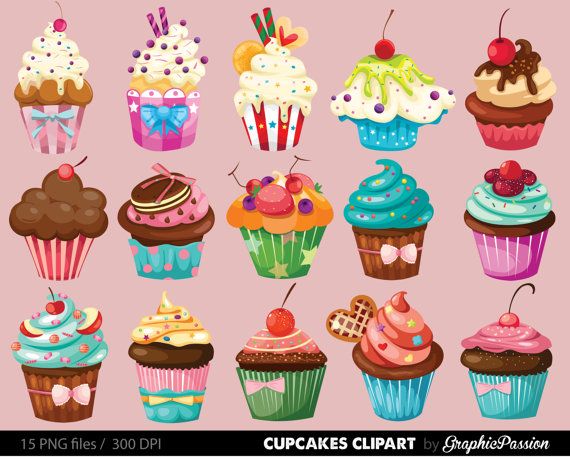 Cupcake Vector - Clip Art Library