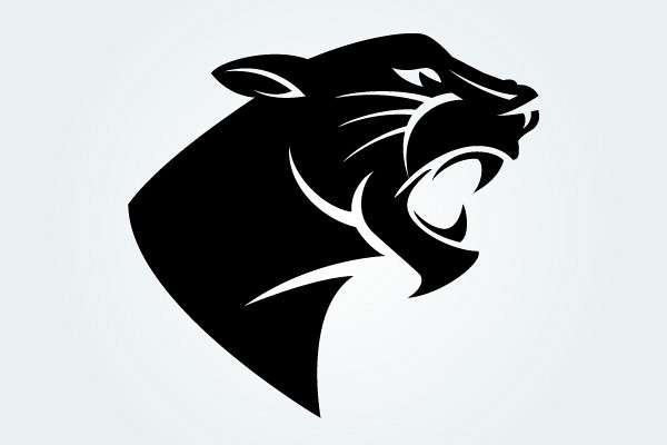 Panther Logo Face Clipart 