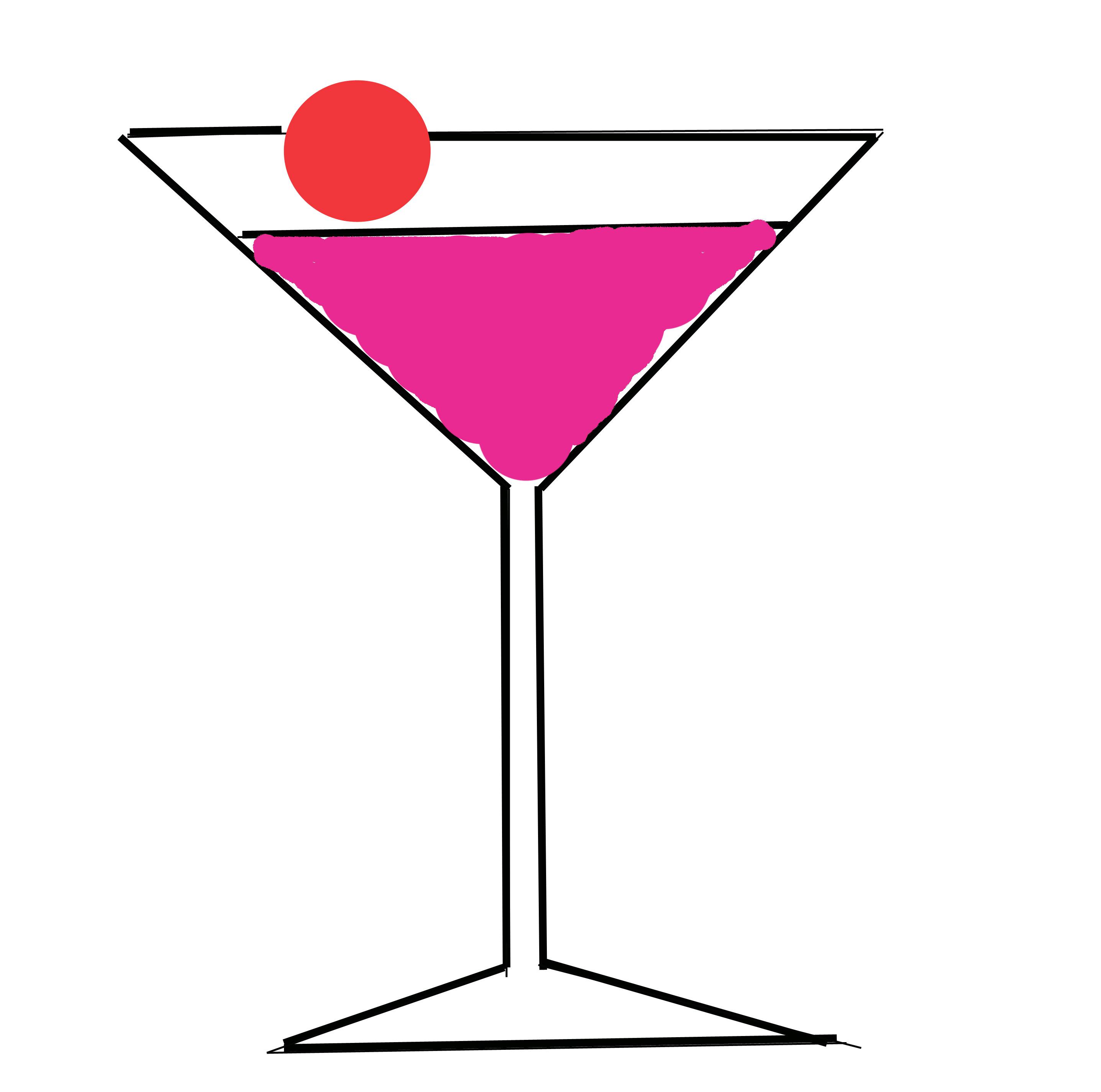 Martini glass clipart 