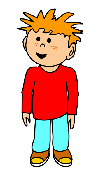 Young man head clipart 