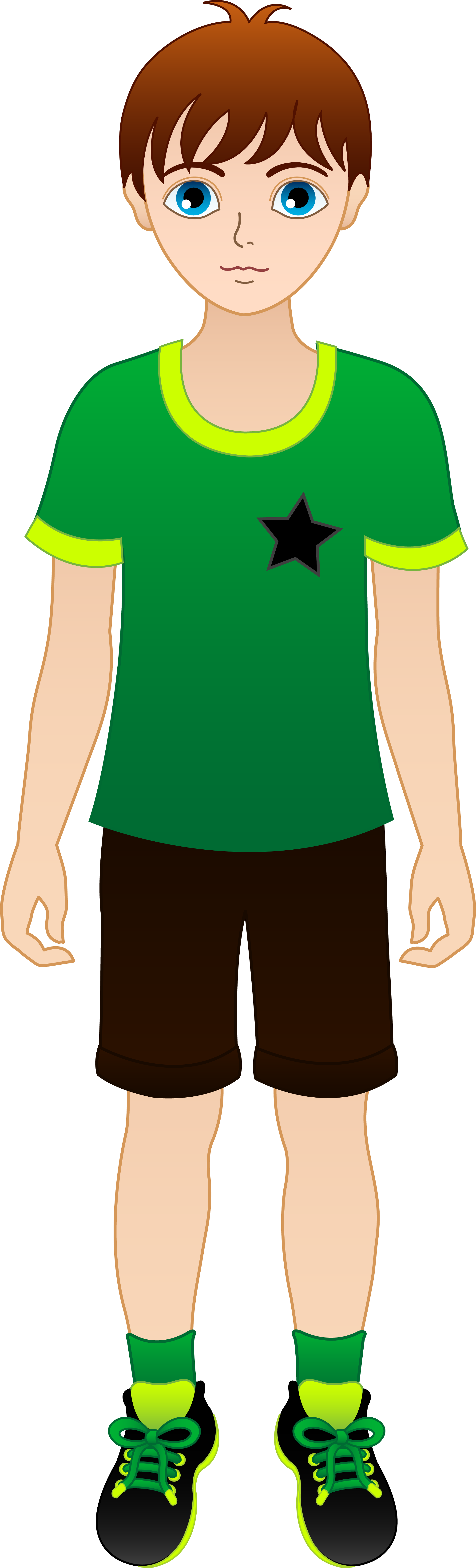 Young boy clipart 