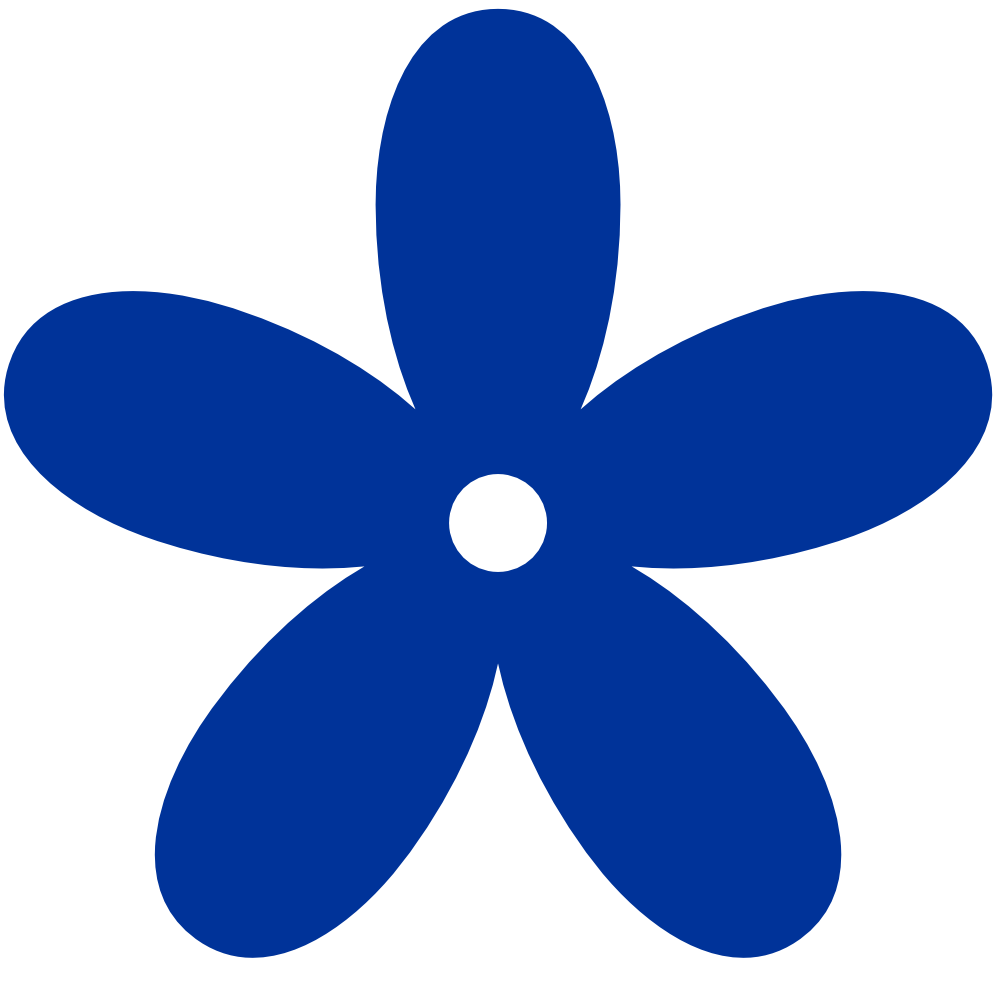 Blue Flower Clipart 