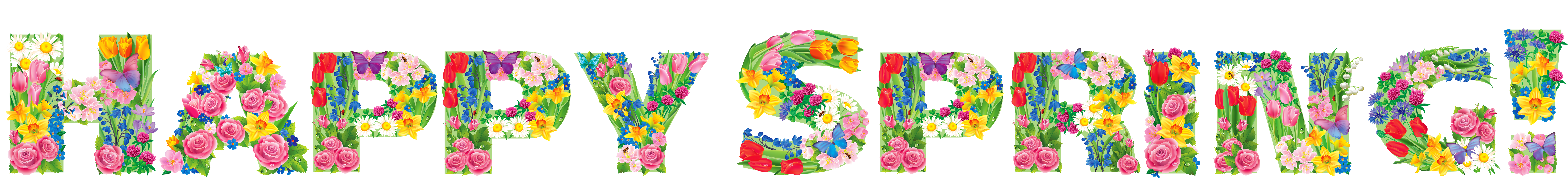 Transparent Happy Spring PNG Clipart Picture 