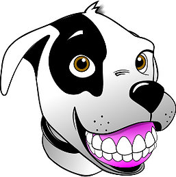 dog smile teeth cartoon