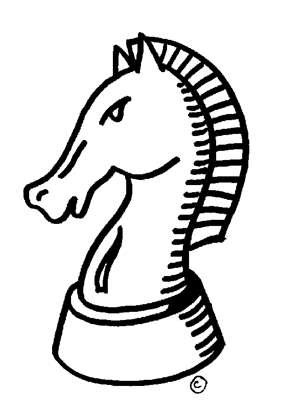 Chess knight clipart 