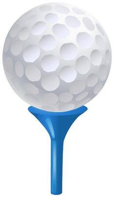Golf Club and Ball Clip Art 