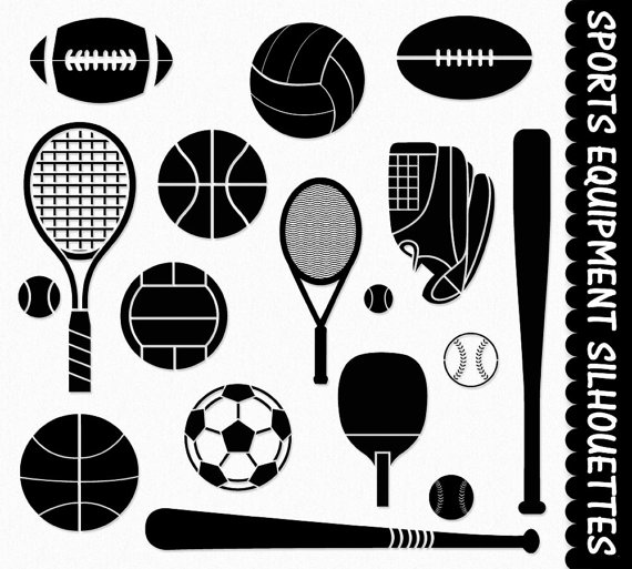 Sports clipart silhouette 