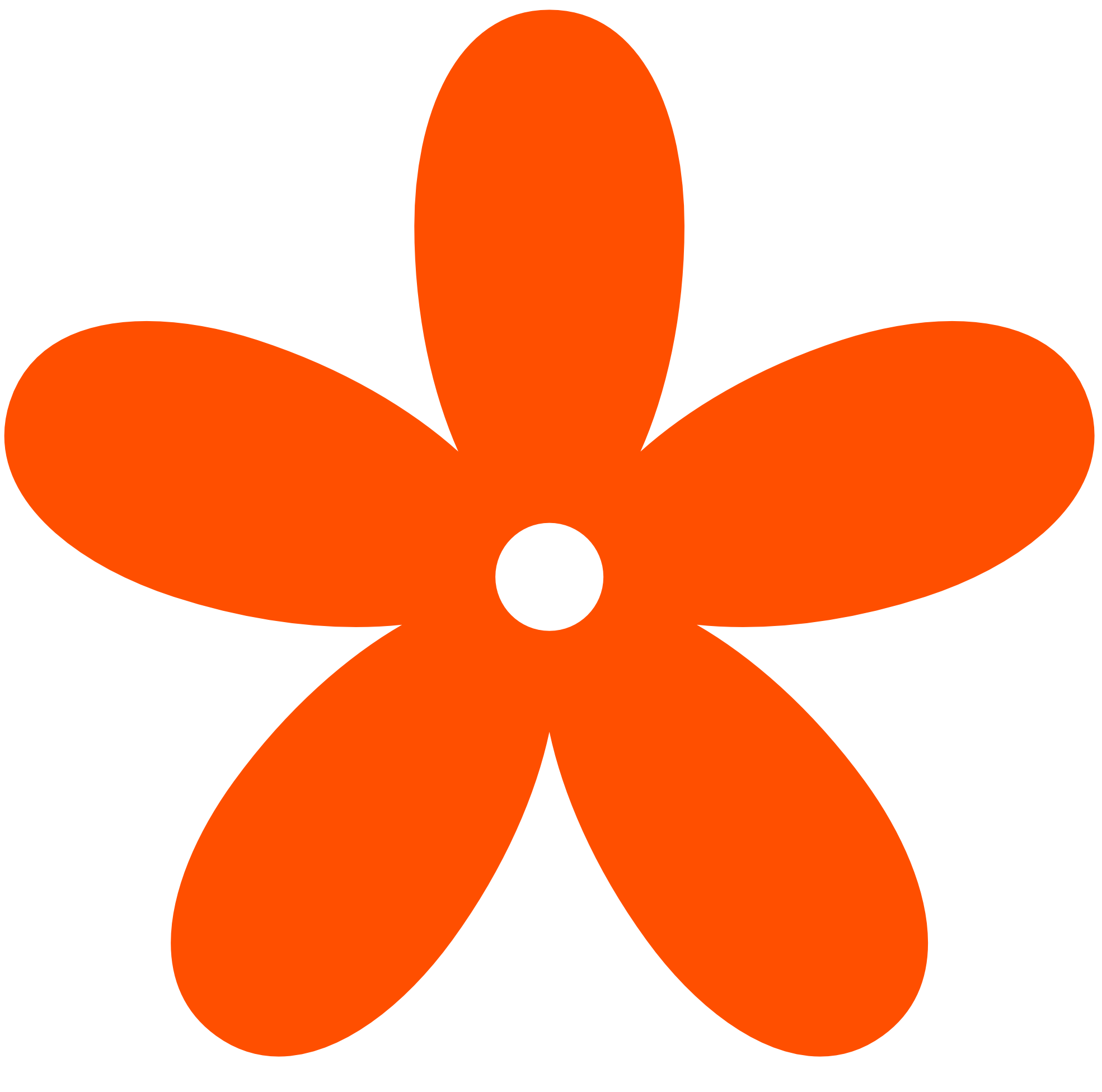 orange flowers clipart
