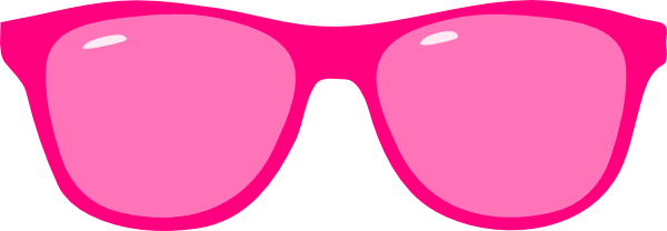 Pink Heart Sunglasses Clipart 
