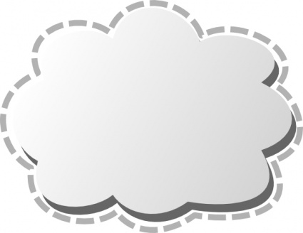 Cloud Call Out Clipart 