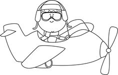 Jet clipart black and white 