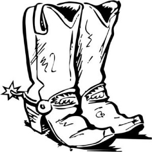 Cowboy boot clip art etc western on applique designs cowgirl 