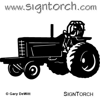 Pulling tractor clipart 