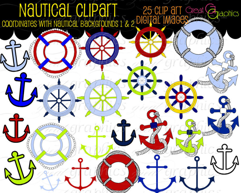 Nautical Symbols Clip Art