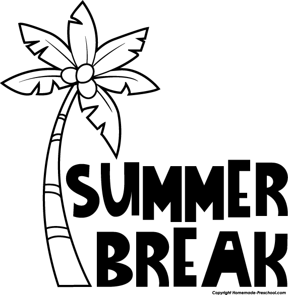 Summer School Break Clipart 
