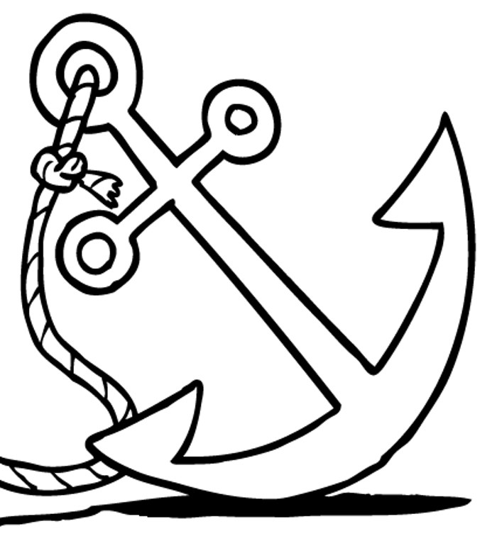 coloring picture of anchor - Clip Art Library