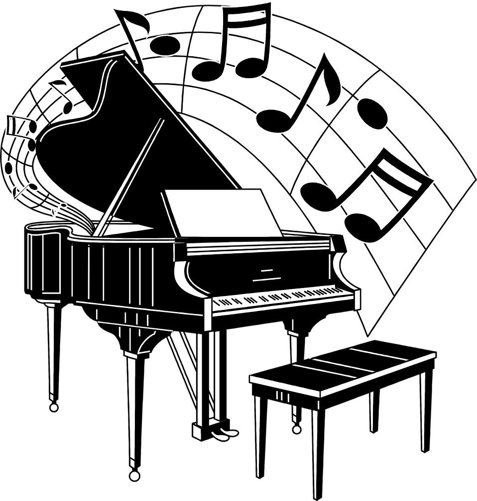Piano Notes Clipart 