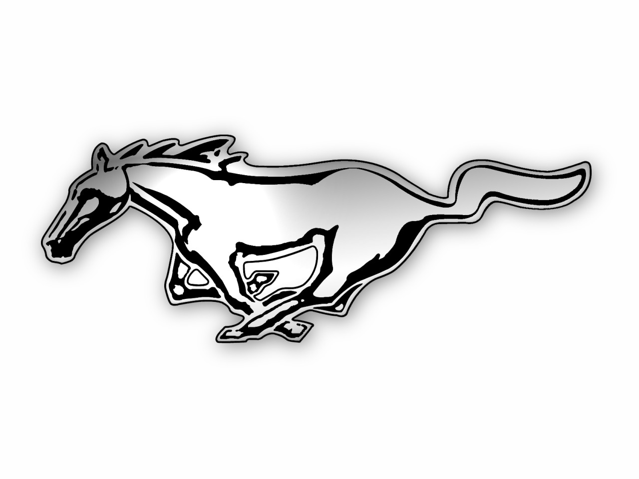 Horse - Logo - Black And White Transparent PNG
