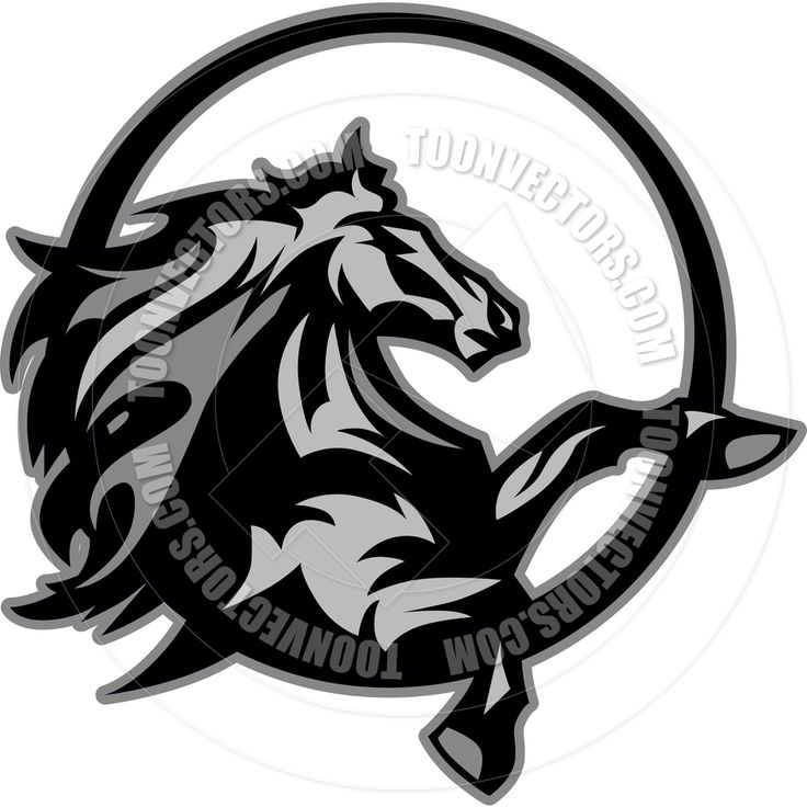 kilpatrick mustangs basketball clipart