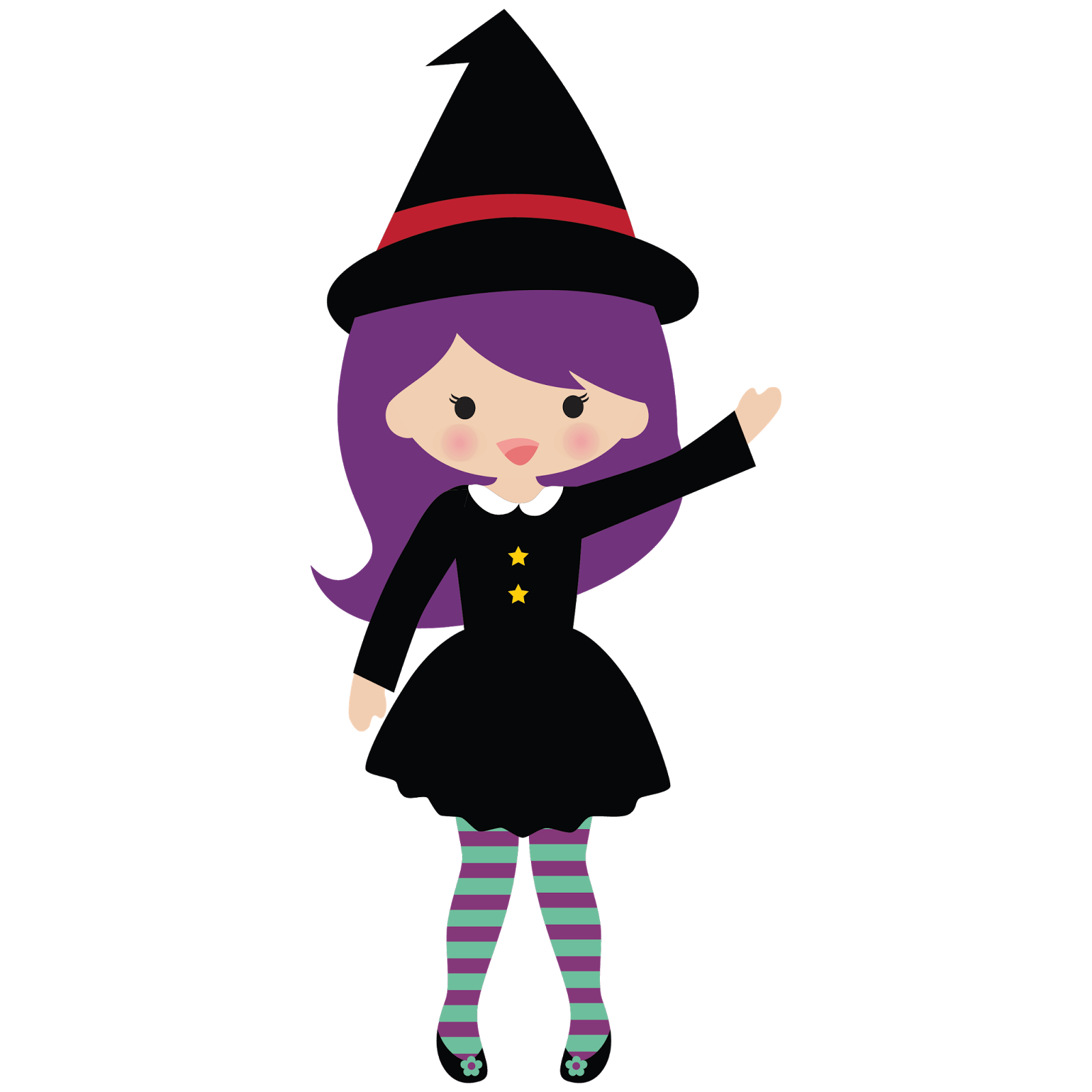 Cute halloween clipart witch 