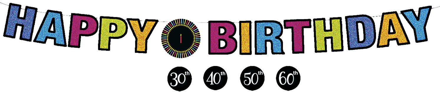 Happy Birthday Clip Art Banner 