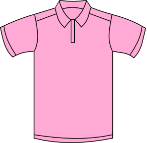 Polo shirt with a logo clipart