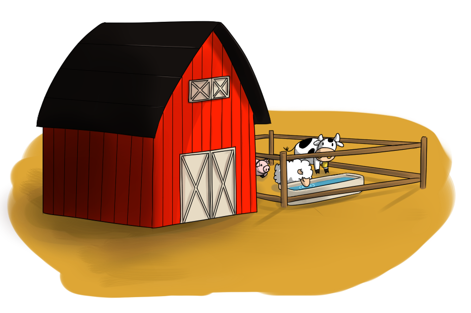 Barn And Farm Animals Clipart